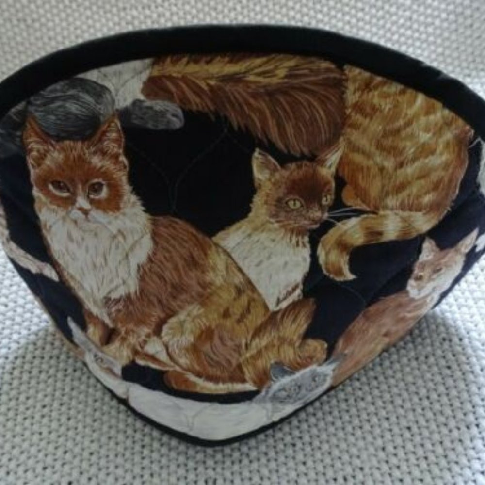 Cats Tea Cozy Black